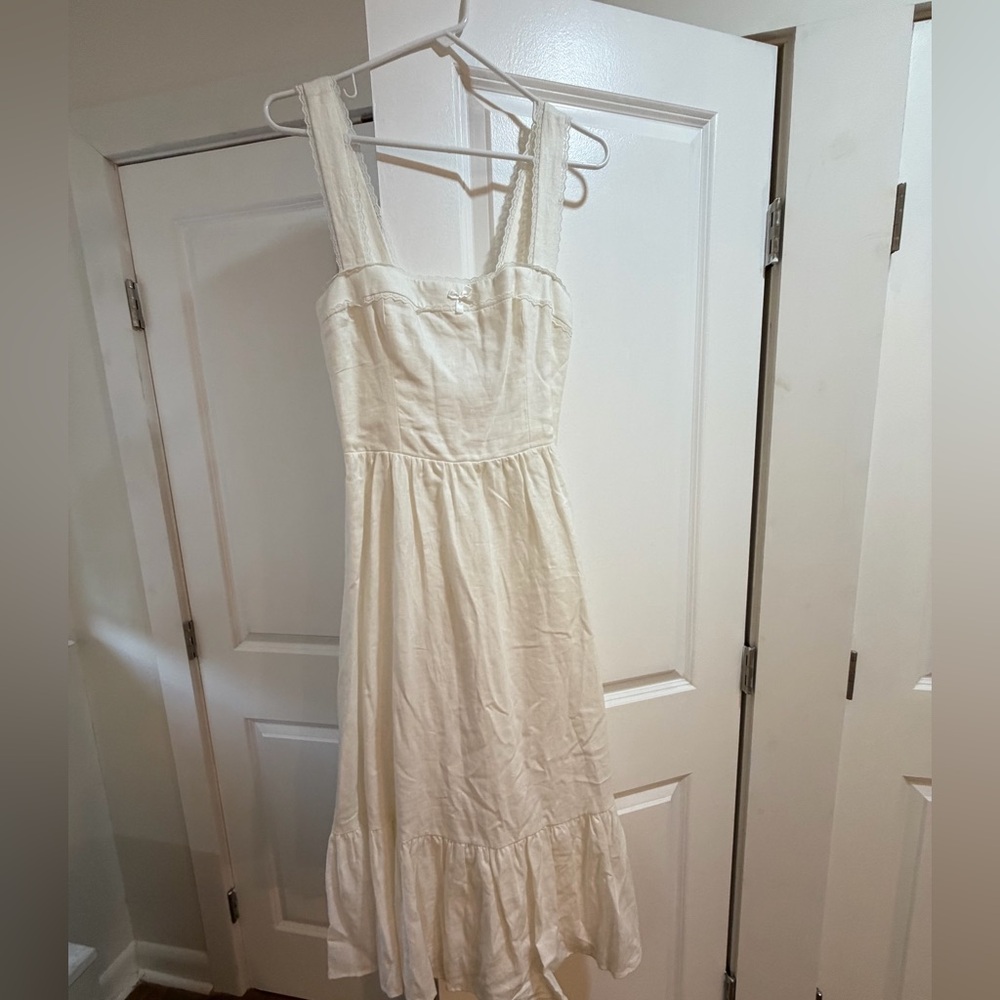 NWT Reformation Rowen Linen Midi Dress